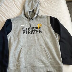 Pittsburgh Pirates Nike Gray and Black hoodie.  Men’s XXL.
